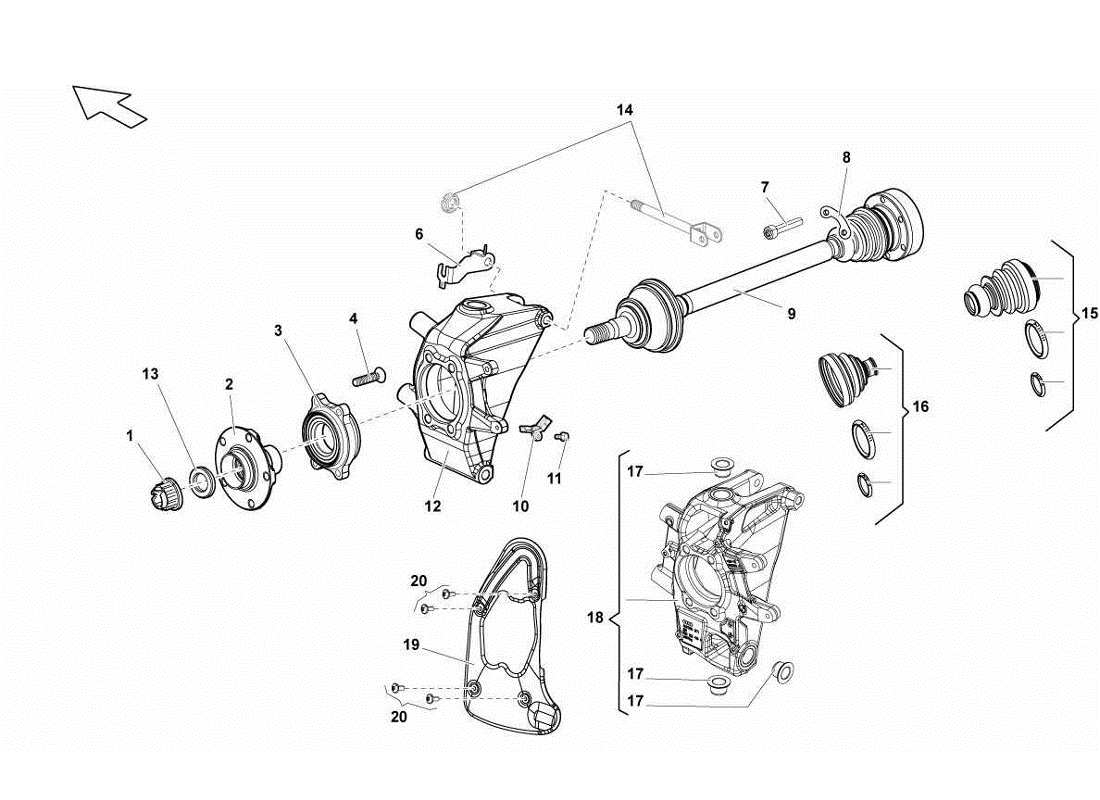 part diagram containing part number 4e0927804d