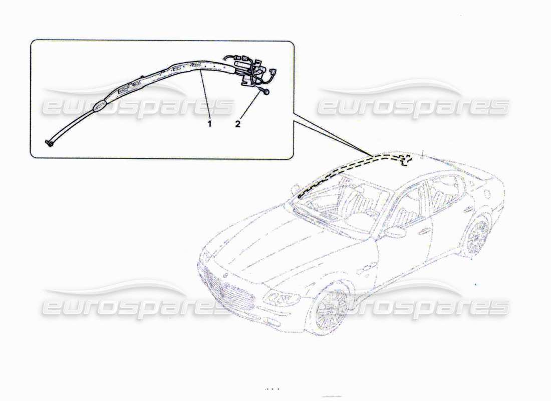 a part diagram from the maserati qtp. (2010) 4.7 parts catalogue