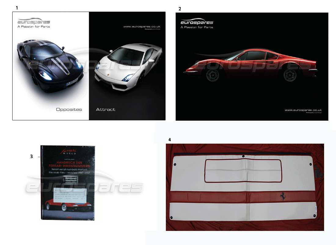 a part diagram from the ferrari miscellaneous parts catalogue