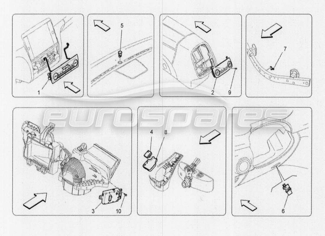 a part diagram from the maserati qtp. v8 3.8 530bhp 2014 auto parts catalogue