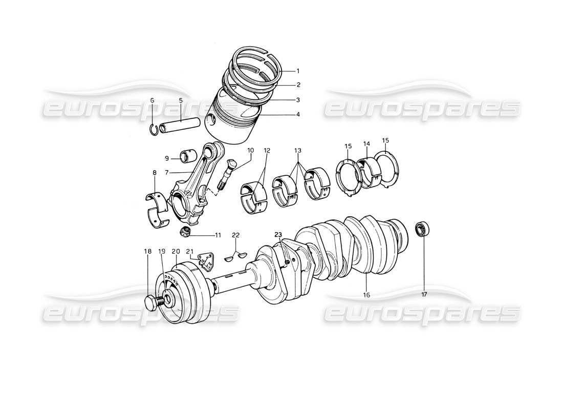 a part diagram from the ferrari 246 parts catalogue