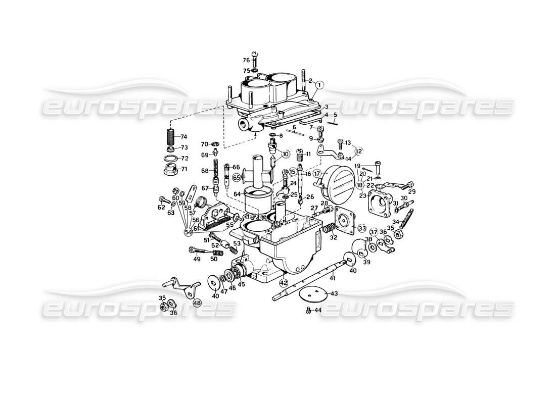 a part diagram from the ferrari 246 parts catalogue