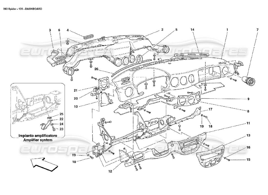 part diagram containing part number 65077100