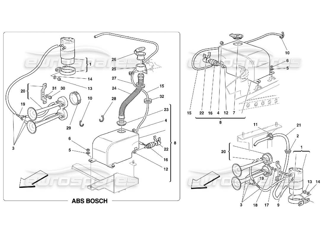 part diagram containing part number 61535400