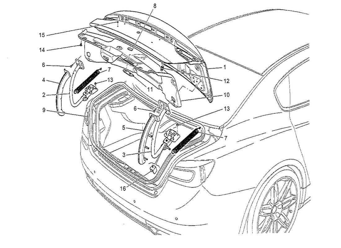 a part diagram from the maserati qtp. v8 3.8 530bhp 2014 parts catalogue