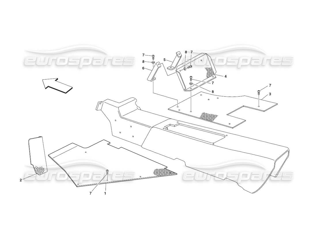 part diagram containing part number 64727900