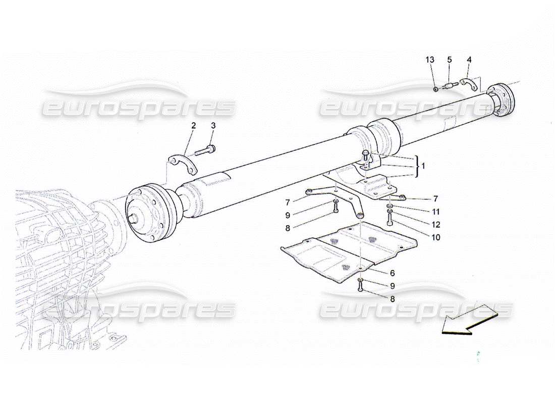 maserati qtp. (2010) 4.2 t330 parts diagram