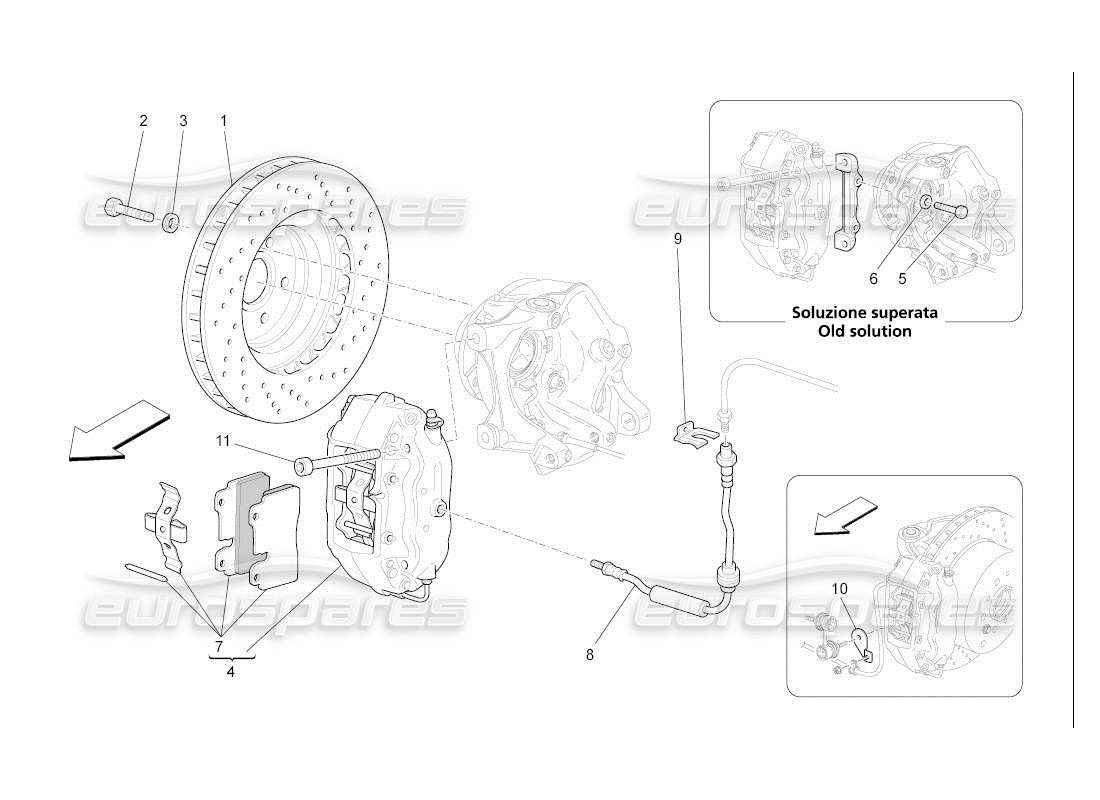 maserati qtp. (2007) 4.2 auto braking devices on rear wheels parts diagram