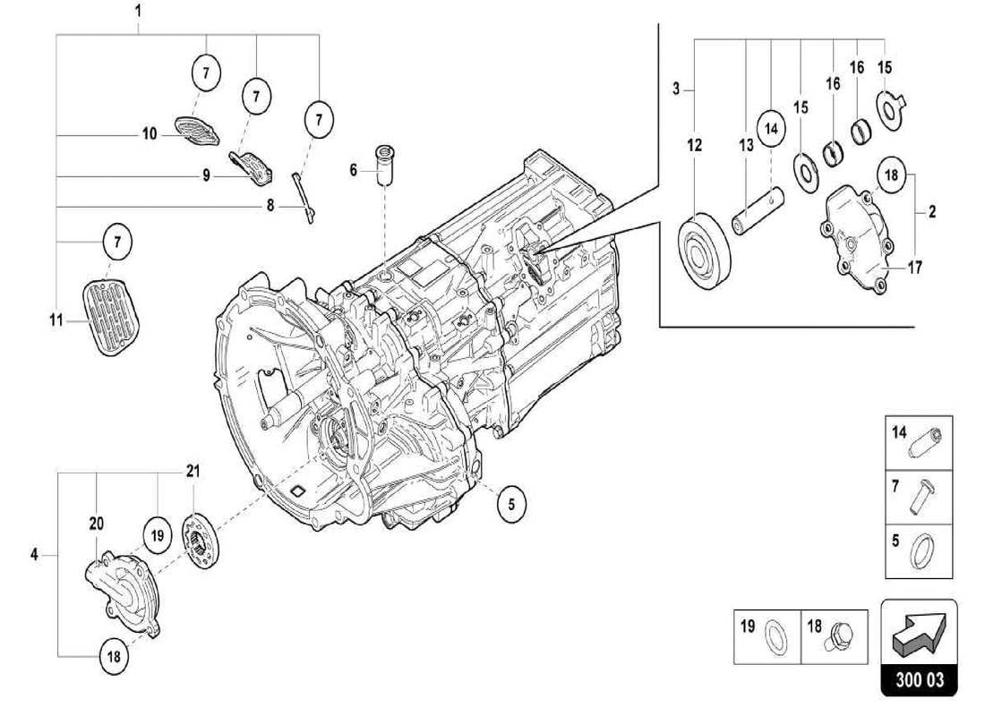 lamborghini centenario spider outer components for gearbox parts diagram