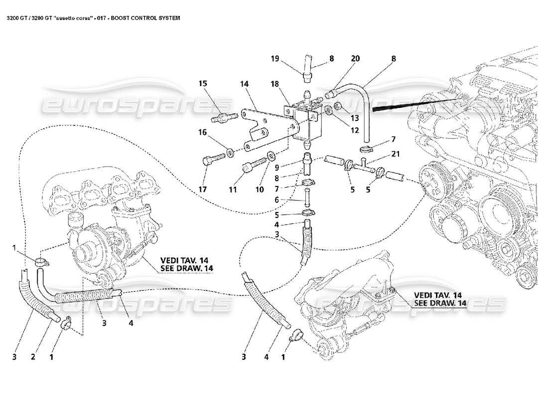 maserati 3200 gt/gta/assetto corsa boost control system part diagram