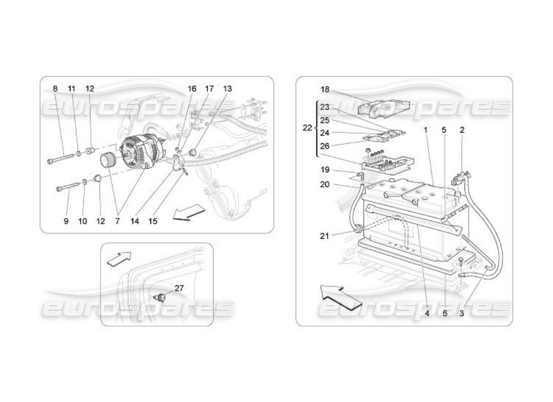 maserati qtp. (2005) 4.2 energy generation and accumulation part diagram