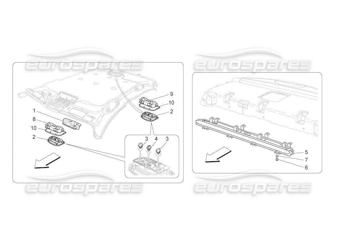 maserati qtp. (2011) 4.7 auto internal vehicle devices part diagram