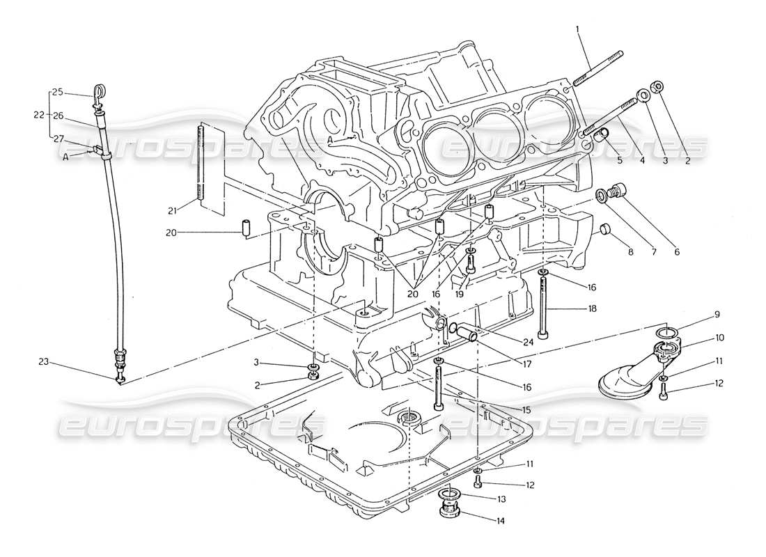 maserati 228 fastening sand block accessories parts diagram