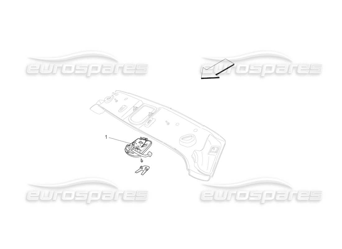 maserati grancabrio (2011) 4.7 internal vehicle devices part diagram