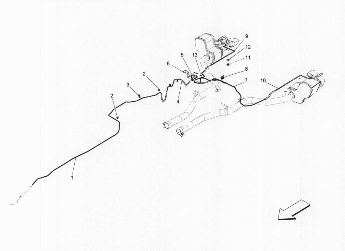 maserati qtp. v6 3.0 bt 410bhp 2wd 2017 additional air system part diagram