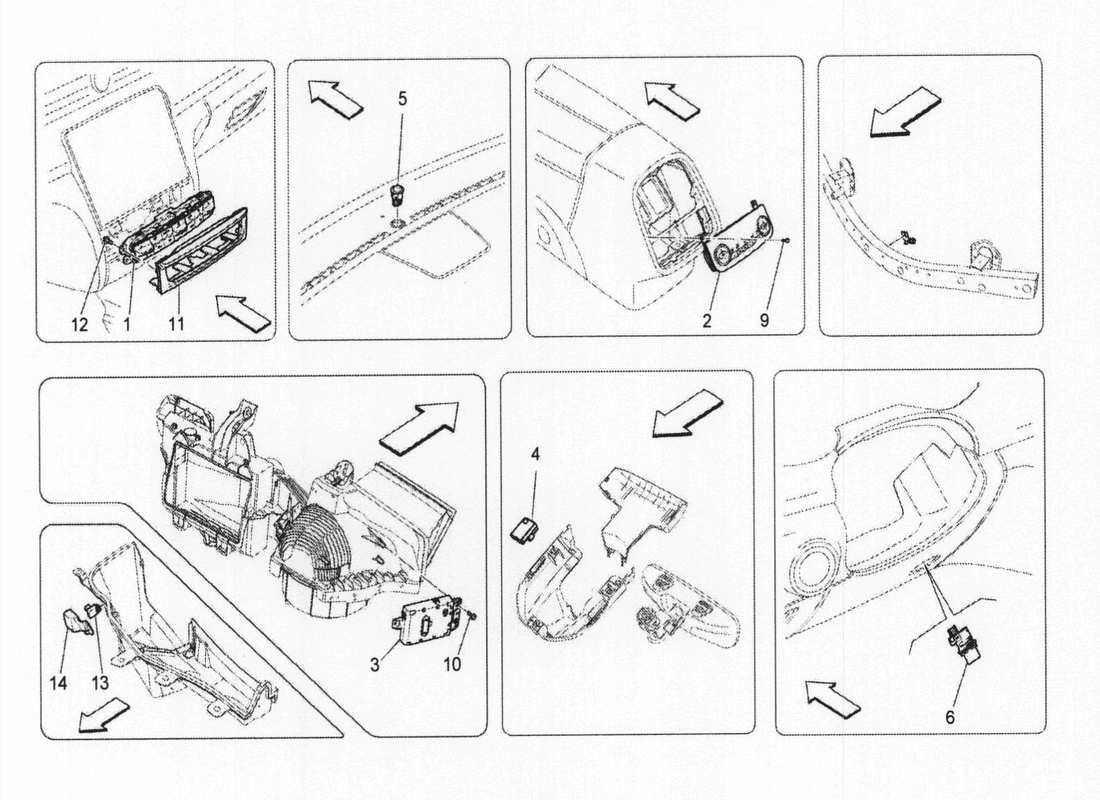 maserati qtp. v6 3.0 bt 410bhp 2wd 2017 a c unit: electronic control part diagram