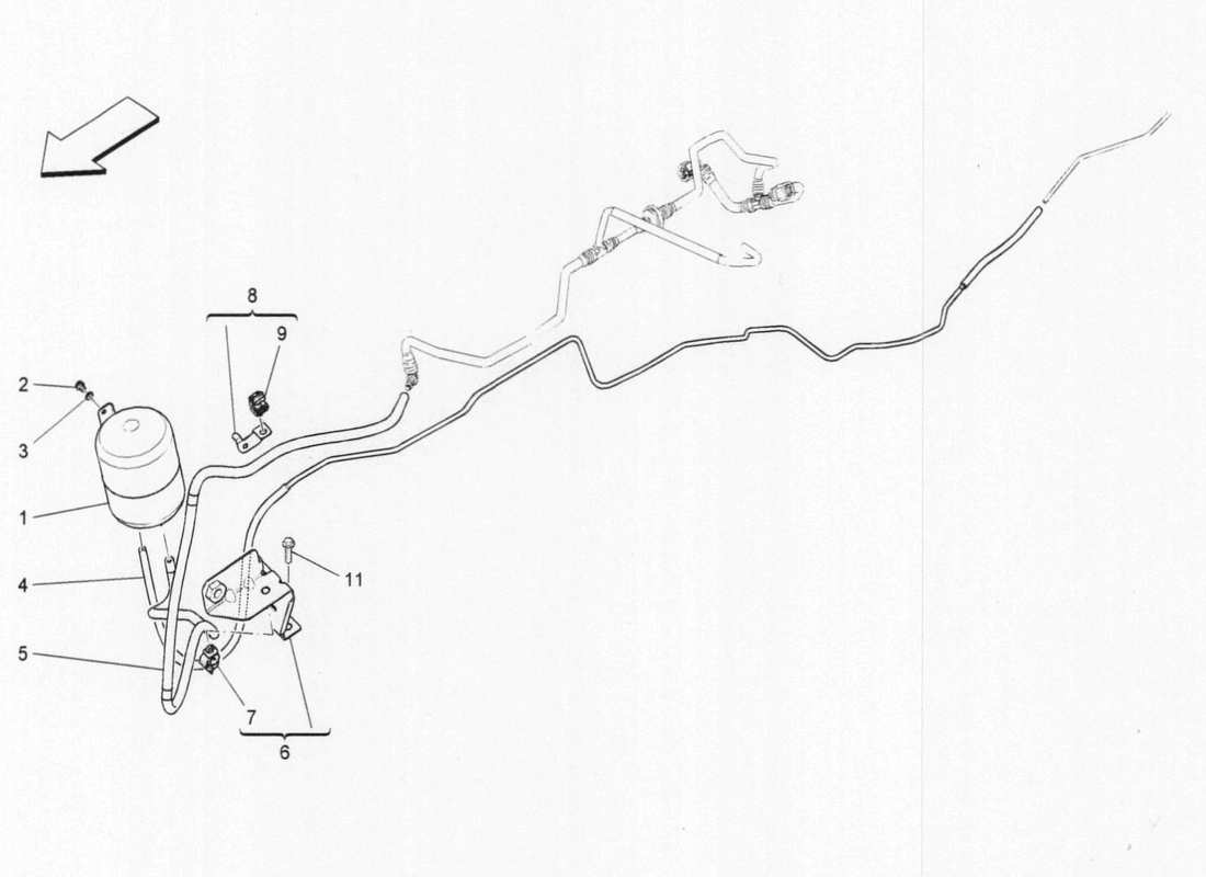 maserati qtp. v6 3.0 bt 410bhp 2wd 2017 additional air system part diagram