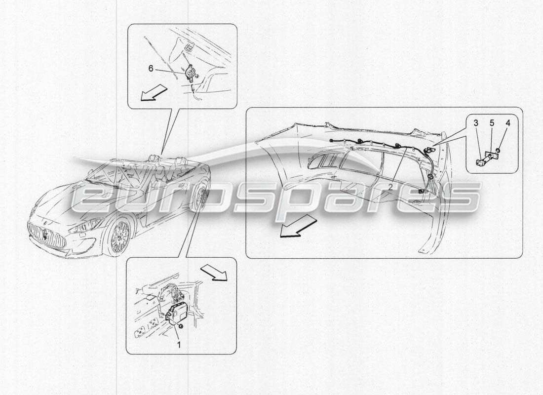 maserati grancabrio mc centenario parking sensors part diagram