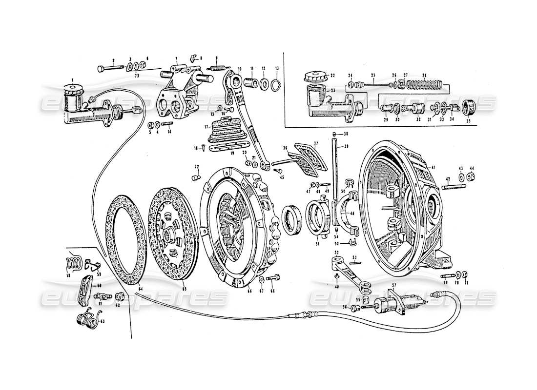 a part diagram from the maserati 3500 parts catalogue