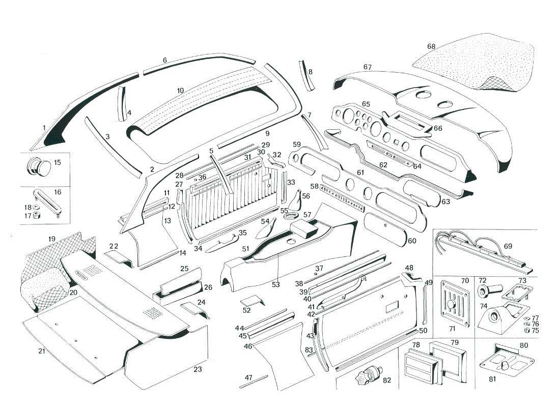 a part diagram from the maserati mexico parts catalogue