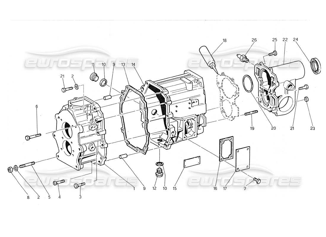 a part diagram from the maserati biturbo (1983-1995) parts catalogue