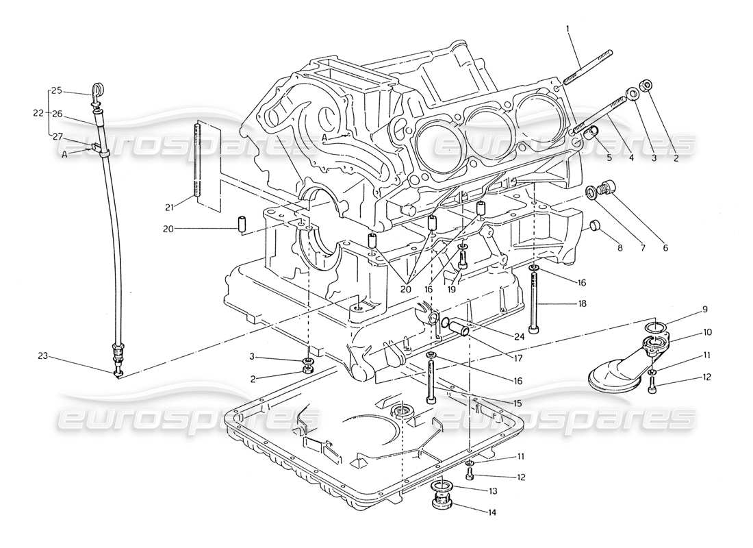 a part diagram from the maserati 228 parts catalogue