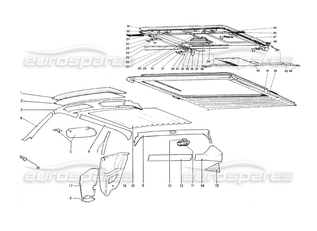 a part diagram from the ferrari 308 parts catalogue