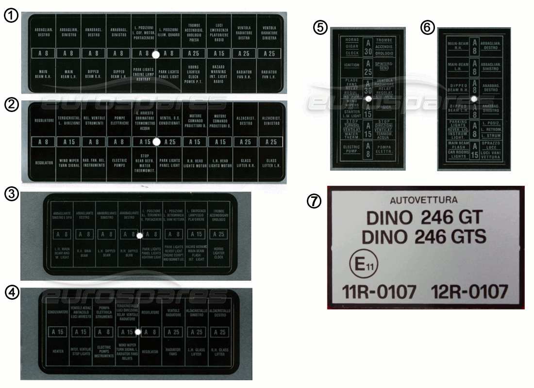 part diagram containing part number fst006