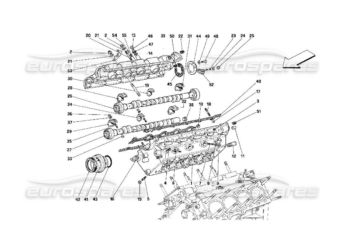 a part diagram from the ferrari 348 parts catalogue