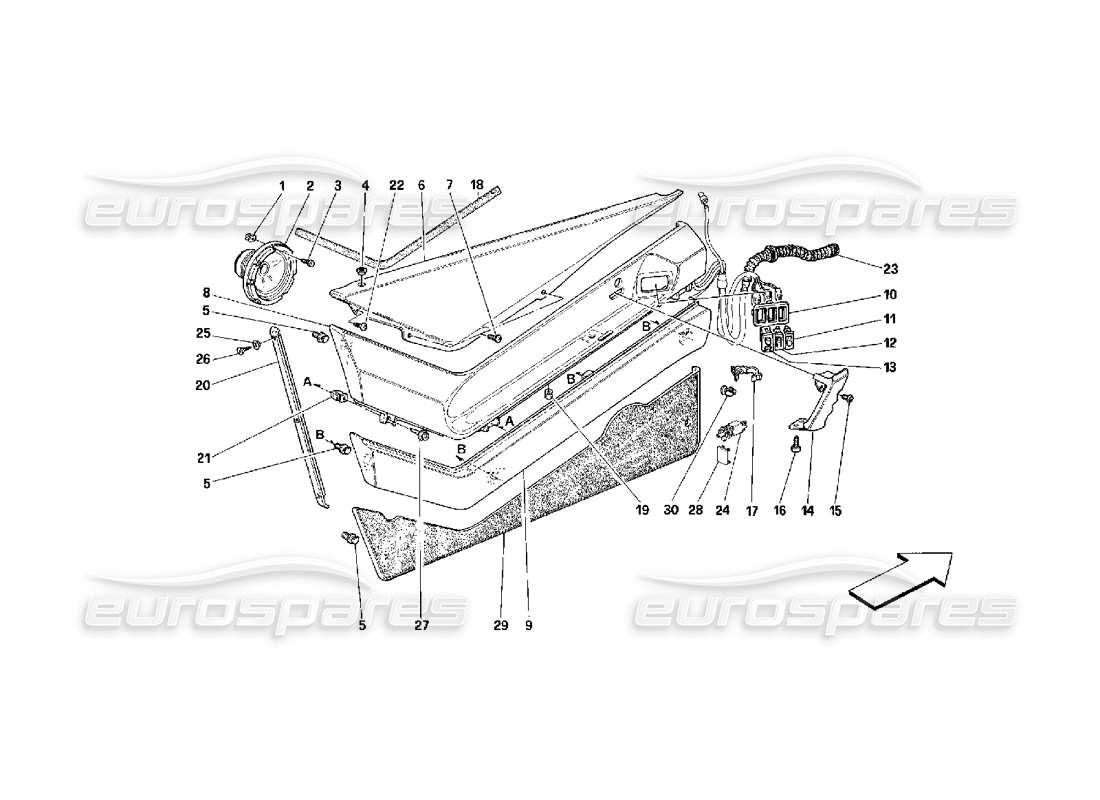 part diagram containing part number 62158800