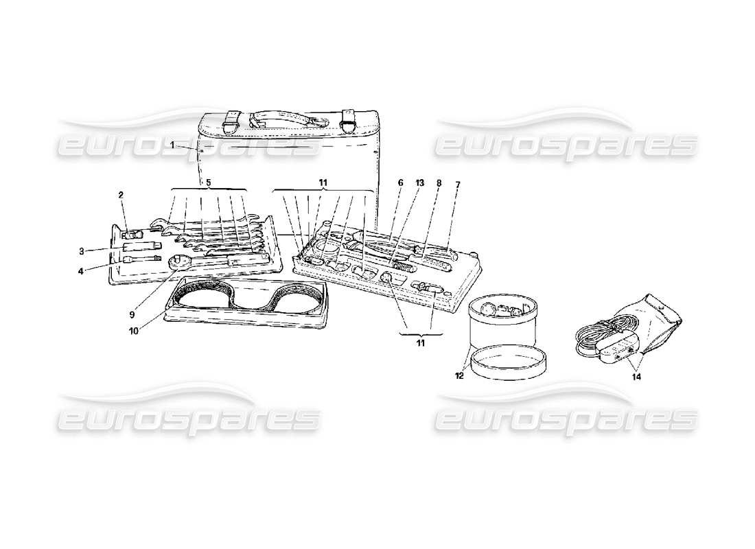 a part diagram from the ferrari mondial parts catalogue