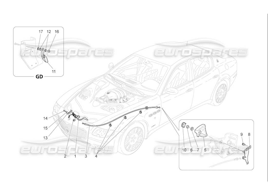 a part diagram from the maserati qtp. (2007) 4.2 f1 parts catalogue