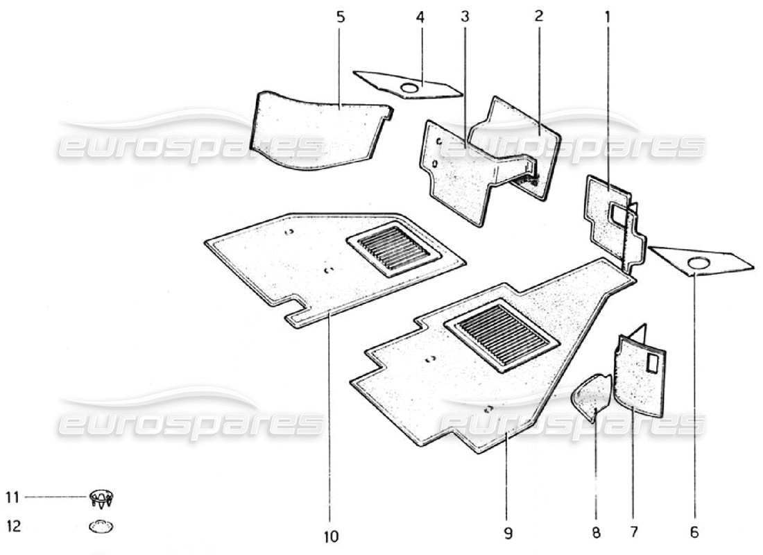 a part diagram from the ferrari 308 parts catalogue