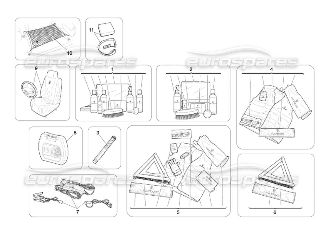 a part diagram from the maserati quattroporte m139 (2005-2013) parts catalogue