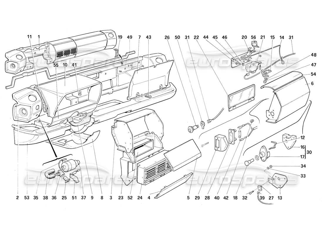 part diagram containing part number 61554300