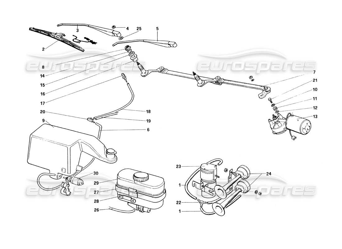 a part diagram from the ferrari 328 parts catalogue