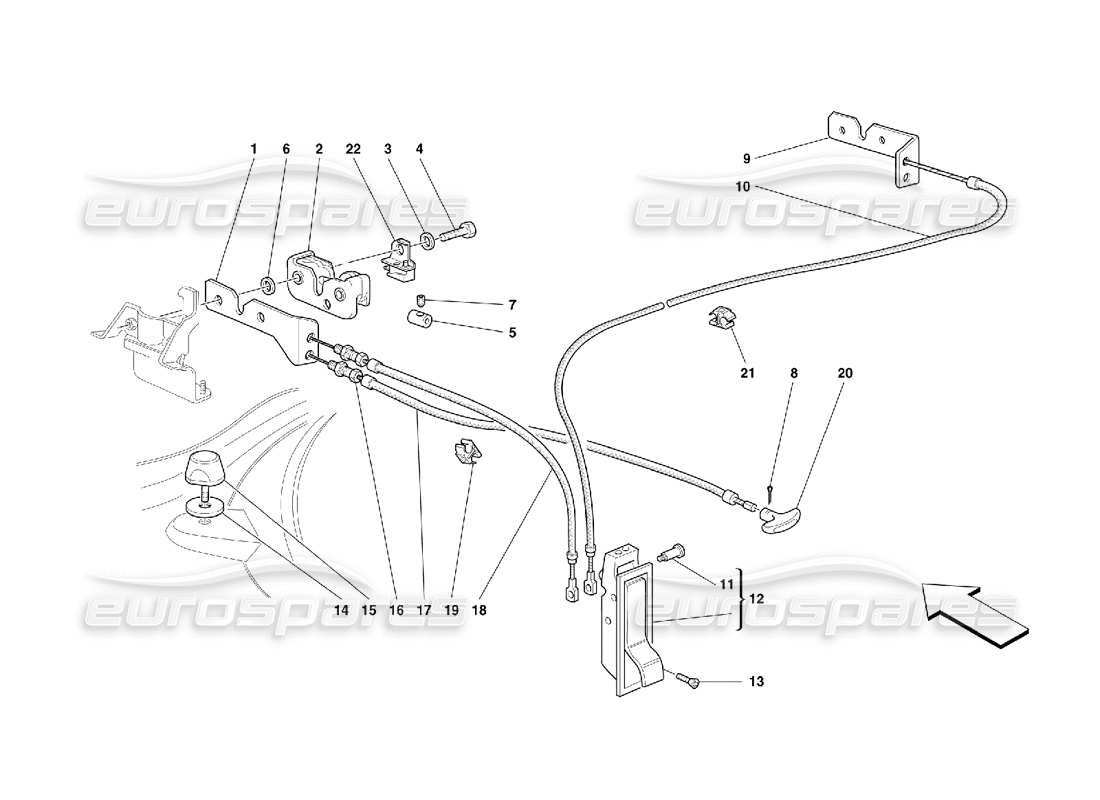 a part diagram from the ferrari 355 parts catalogue