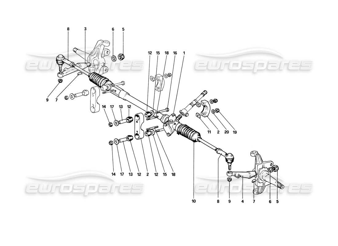 a part diagram from the ferrari 308 parts catalogue