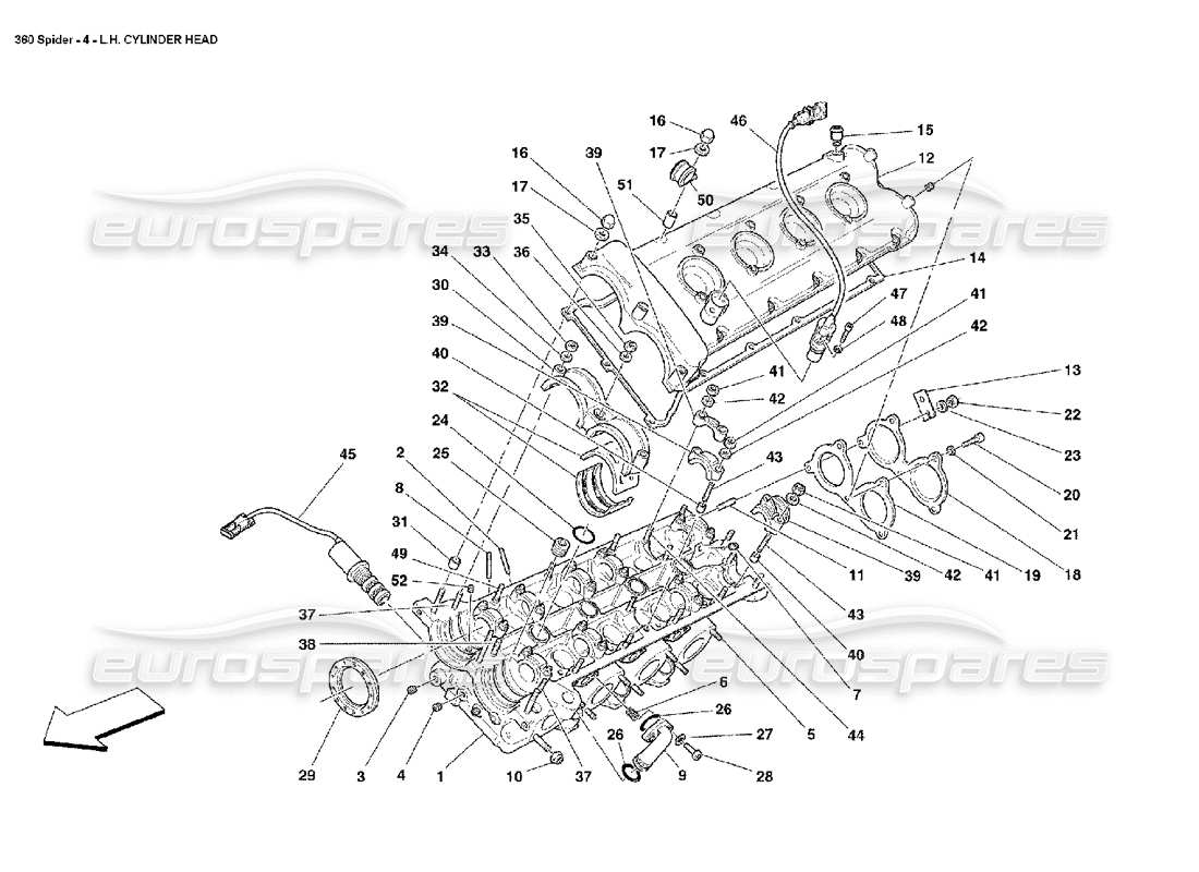 a part diagram from the ferrari 360 parts catalogue