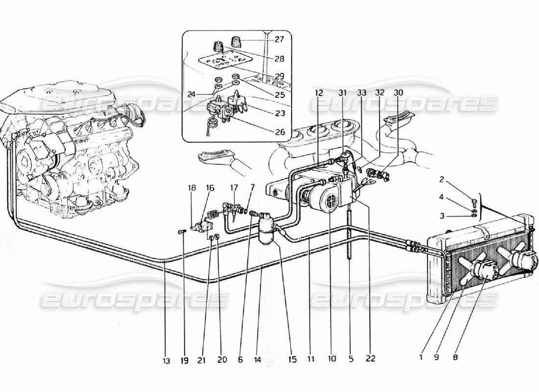 a part diagram from the ferrari 308 parts catalogue