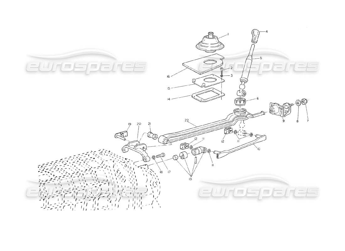 a part diagram from the maserati shamal parts catalogue