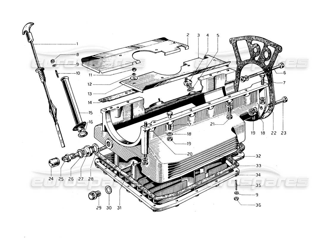 a part diagram from the ferrari 275 parts catalogue