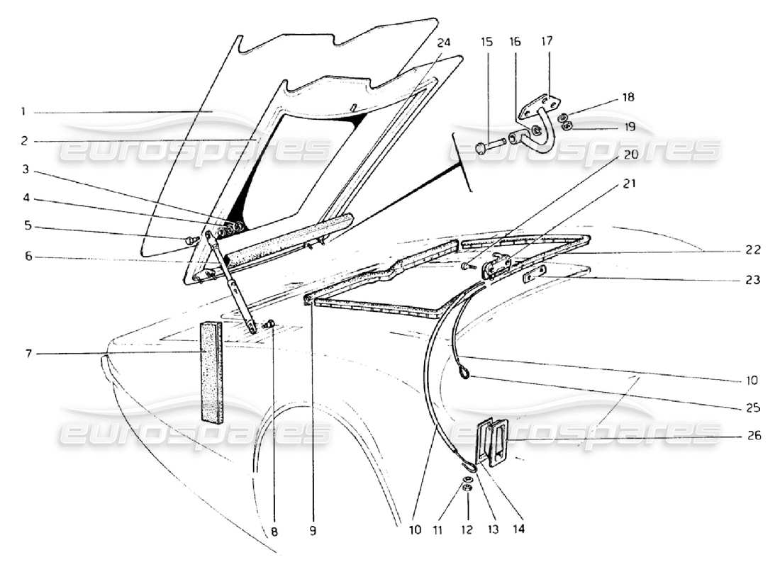 a part diagram from the ferrari 308 parts catalogue