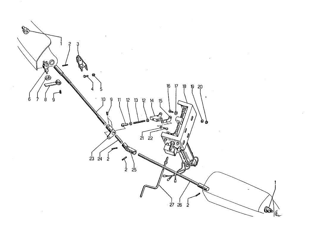VIEW PARTS DIAGRAMS FROM THE LAMBORGHINI JARAMA PARTS CATALOGUE a part diagram from the lamborghini jarama parts catalogue