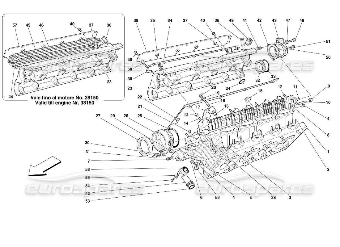 part diagram containing part number fccg006/a