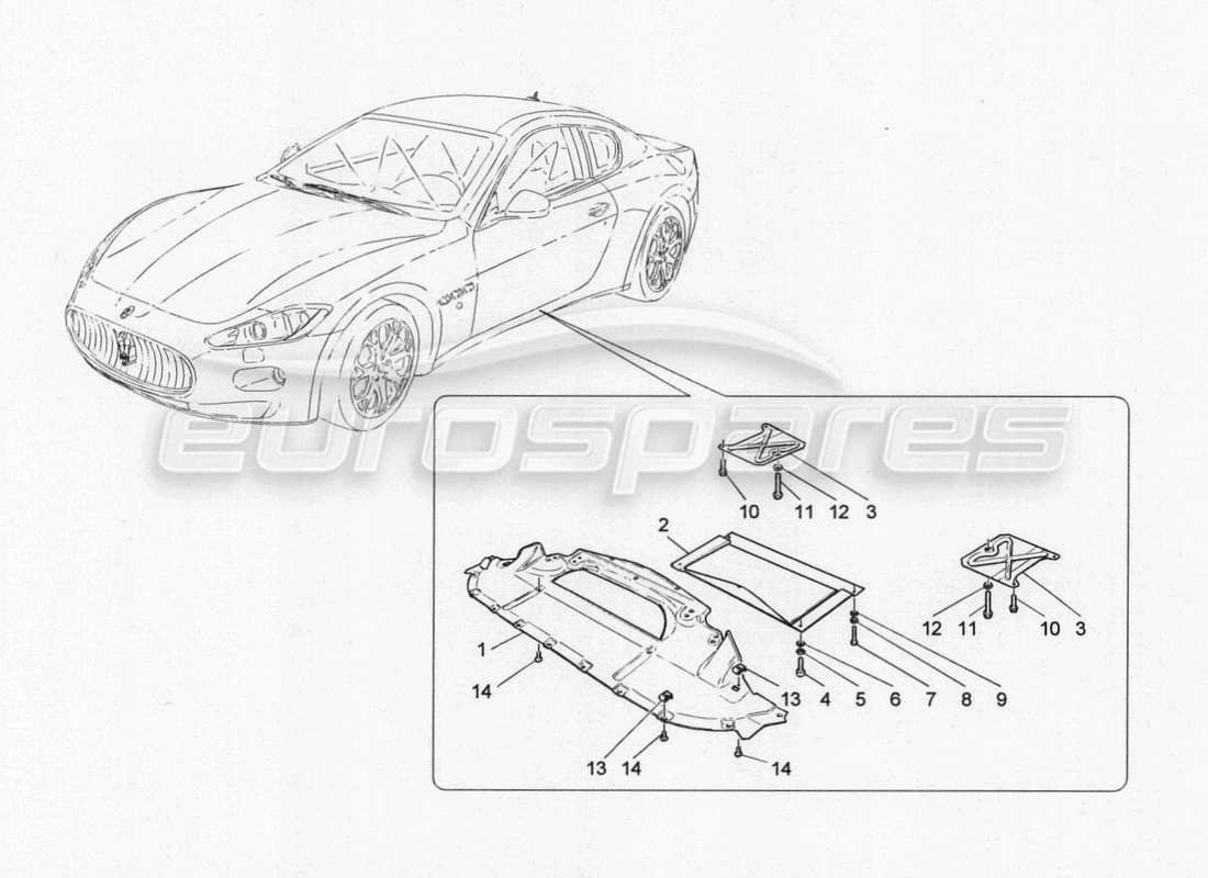 a part diagram from the maserati granturismo special edition parts catalogue