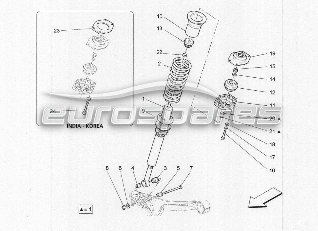 maserati grancabrio mc centenario front cushioning organs part diagram