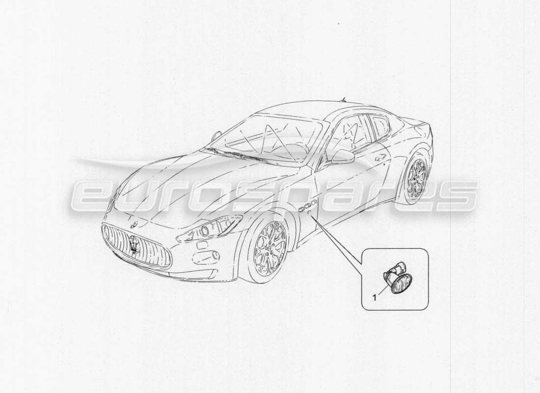 maserati granturismo special edition side light clusters parts diagram