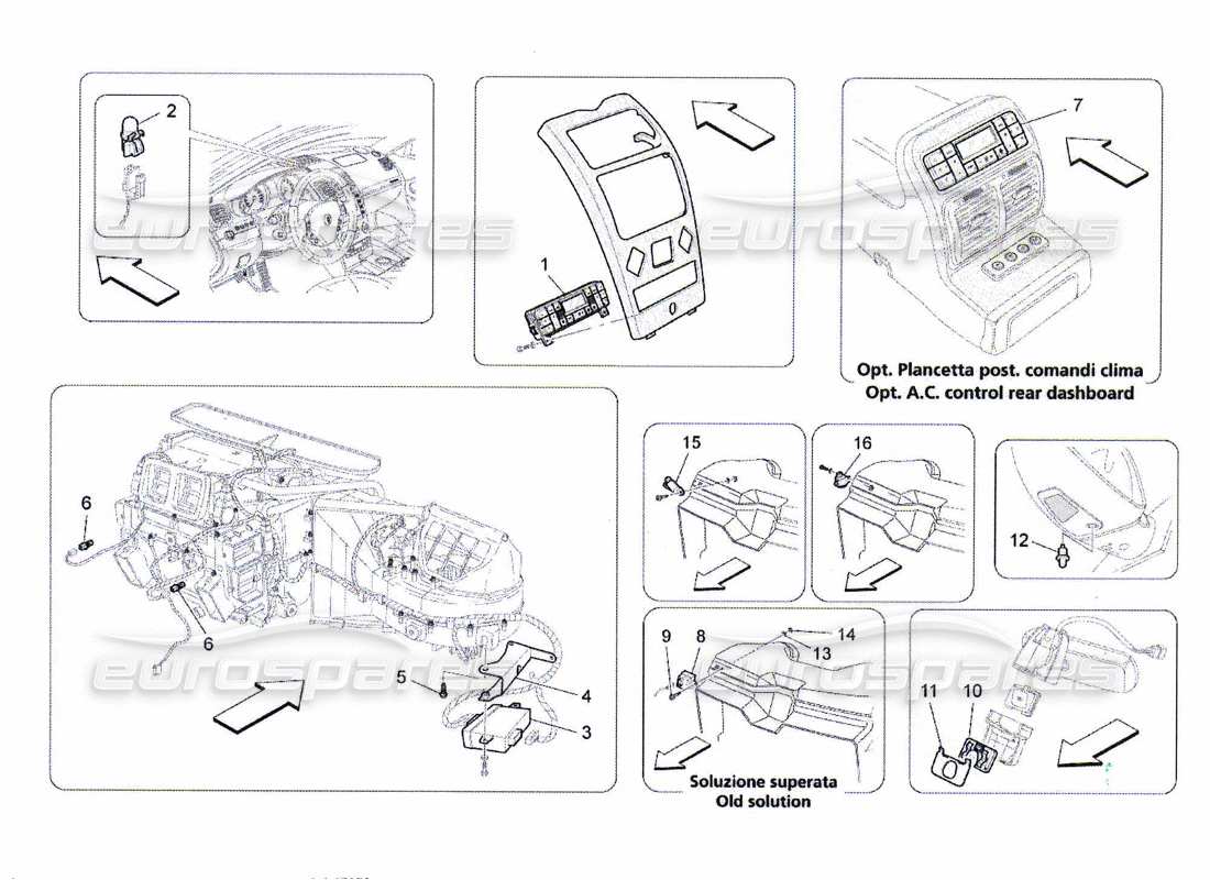 maserati qtp. (2010) 4.7 a c unit: electronic control part diagram