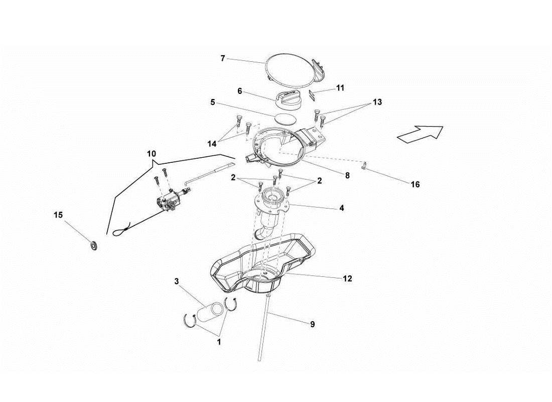 lamborghini gallardo lp570-4s perform fuel cap parts diagram